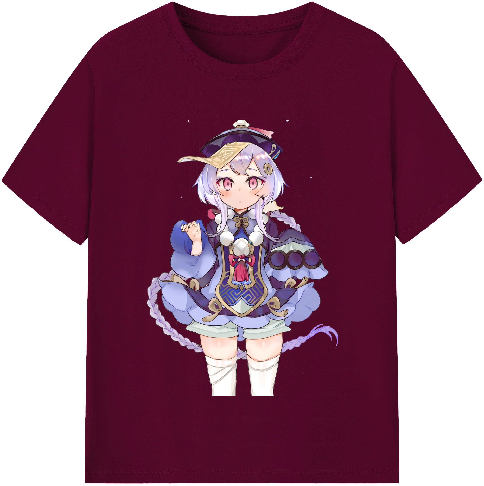 げんし神 七七 なな  genshin Nana レディースカジュアルプリントTシャツ（綿100％）